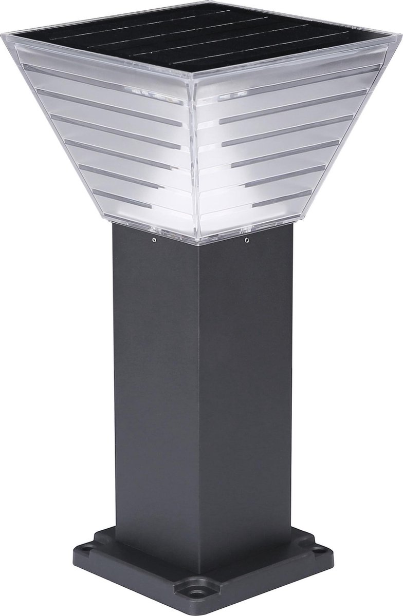 Iplux® - Berlin - Solar Tuinverlichting - Warm wit - Staande lamp 40cm - iplux