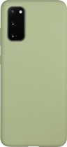 BMAX Siliconen hard case hoesje voor Samsung Galaxy S20 / Hard Cover / Beschermhoesje / Telefoonhoesje / Hard case / Telefoonbescherming - Mintgroen