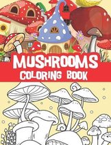 Mushrooms coloring book
