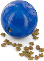 Petsafe SlimCat Voerbal voor katten - blauw - 8 cm - snackbal - snack - bal - kattenspeelgoed - speelgoed - speeltje kitten - doseerbaar - wasbaar