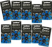 Widex | Hoortoestel batterijen | 10 pakjes | 60 batterijen | Blauwe sticker | P675 | gehoorapparaat