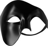 dressforfun - Venetiaans masker fantoom zwart - verkleedkleding kostuum halloween verkleden feestkleding carnavalskleding carnaval feestkledij partykleding - 303539