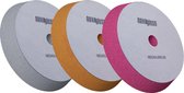 Hexagloss - Mix auto polijstpads 130/150mm - Soft/Medium - Cut - Heavy-cut - polishing pad 3 stuks