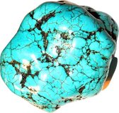 Decoratief Beeld - Natuurlijke Turkoois Uit Tibet - Natuursteen - Shanna's Gems And More - Blauw - 7 X 7 Cm