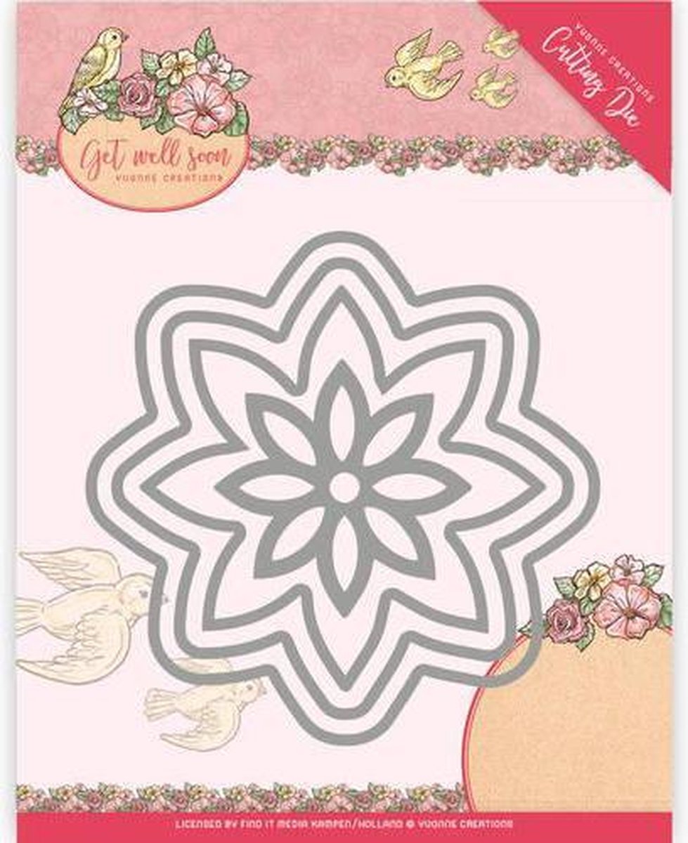 Mal - Yvonne Creations - Get Well Soon - Beterschap Bloem