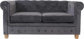 Sortio Home - Bank Malibu - Grijs - Zitbank - Velvet