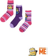 3 paar sokken Minions maat 27-30