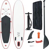 SUP board 330cm kleur rood-wit, complete set, paddleboard, subboard, supboard