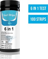 STFF & Co® 6 in 1 Teststrips Zwembad - 100 Stuks - Zwembadonderhoud - Water - Teststrips Zwembad - Chloor Teststrips - Ph Strips - Ph Plus Voor Zwembad - Zwembad - Hot Tub - Spa - Jacuzzi - W