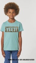 T-Shirt Yeet! Luipaard Teal