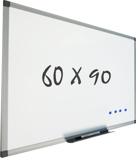 Bol Com Whiteboard 60x90 Cm Magnetisch Magneetbord Memobord Planbord Schoolbord