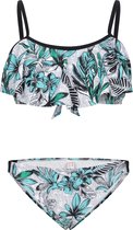 Bikini met volant top Jungle bloemen 170-176