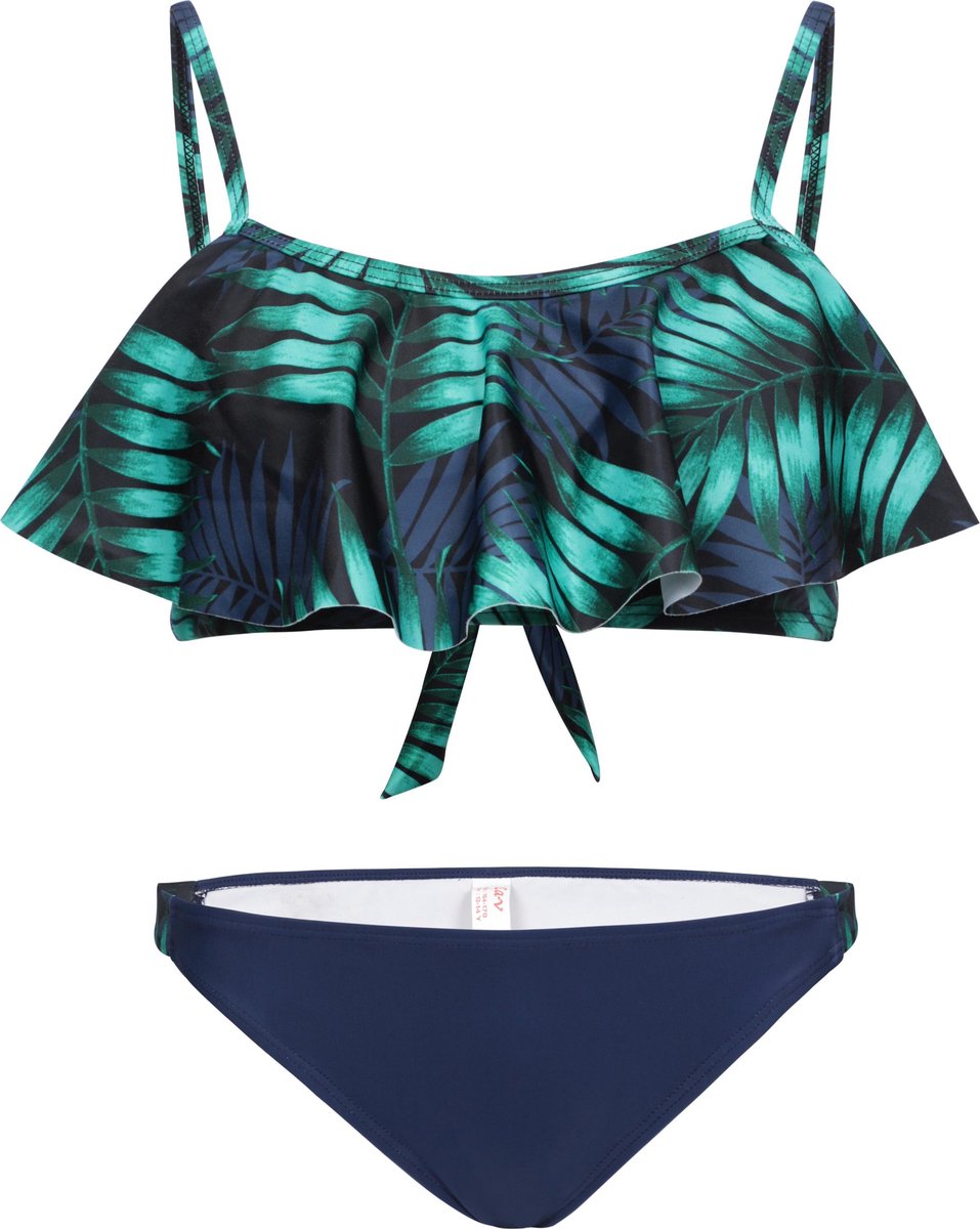 Bikini met volant top Tropical leaf 170-176