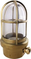 Solo 19x10 cmØ, rechte machinekamerlamp, Messing
