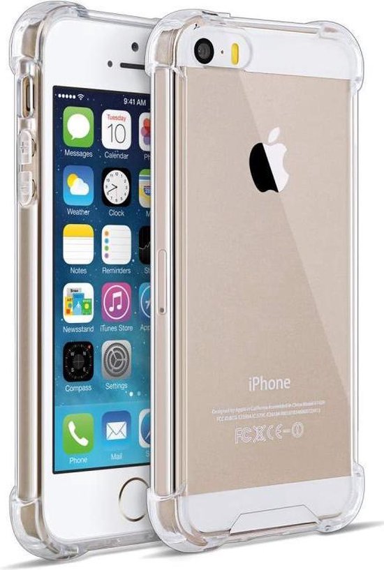 Slechthorend Toegeven Post impressionisme iPhone 5 hoesje shock proof case - iphone se 2016 hoesje shock proof case  transparant... | bol.com