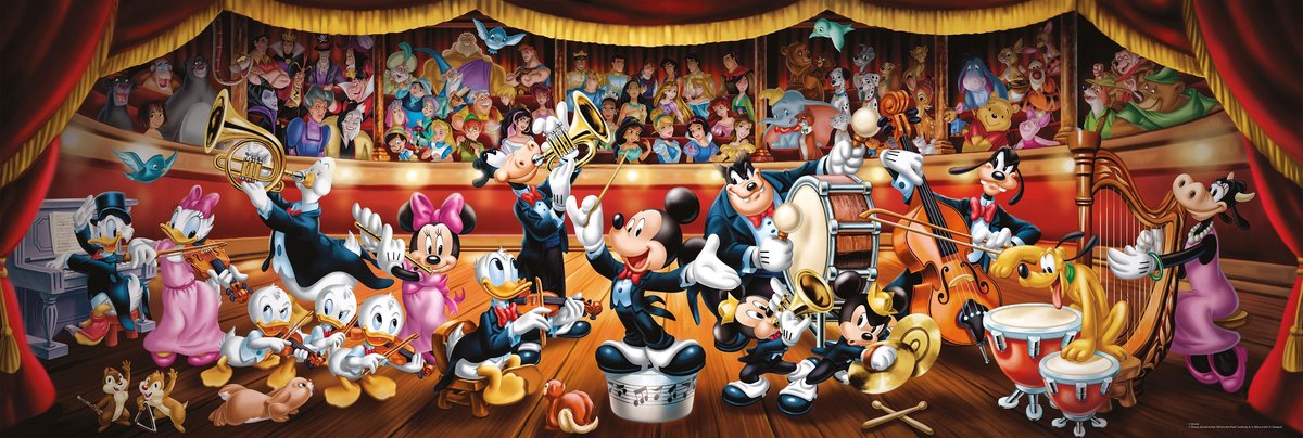 Clementoni - Puzzel 1000 Stukjes - Disney Orchestra - Puzzel Voor Volwassenen en Kinderen - 14-99 jaar