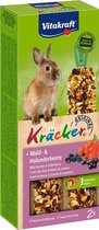 Vitakraft Dwergkonijnkracker - 2 In 1 Bosbessen - Konijnensnack