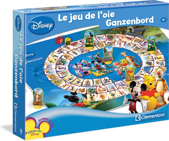 Clementoni Bordspel - Ganzenbord Disney - Gezelschapsspel voor Familie - Kinderen vanaf 6 Jaar