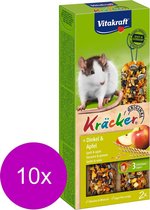 Vitakraft Ratten Kracker Corn/Fruit - Knaagdiersnack - 10 x 2 stuks