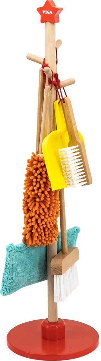 Viga Toys® Houten Speelgoed Schoonmaak Set — afbeelding 2