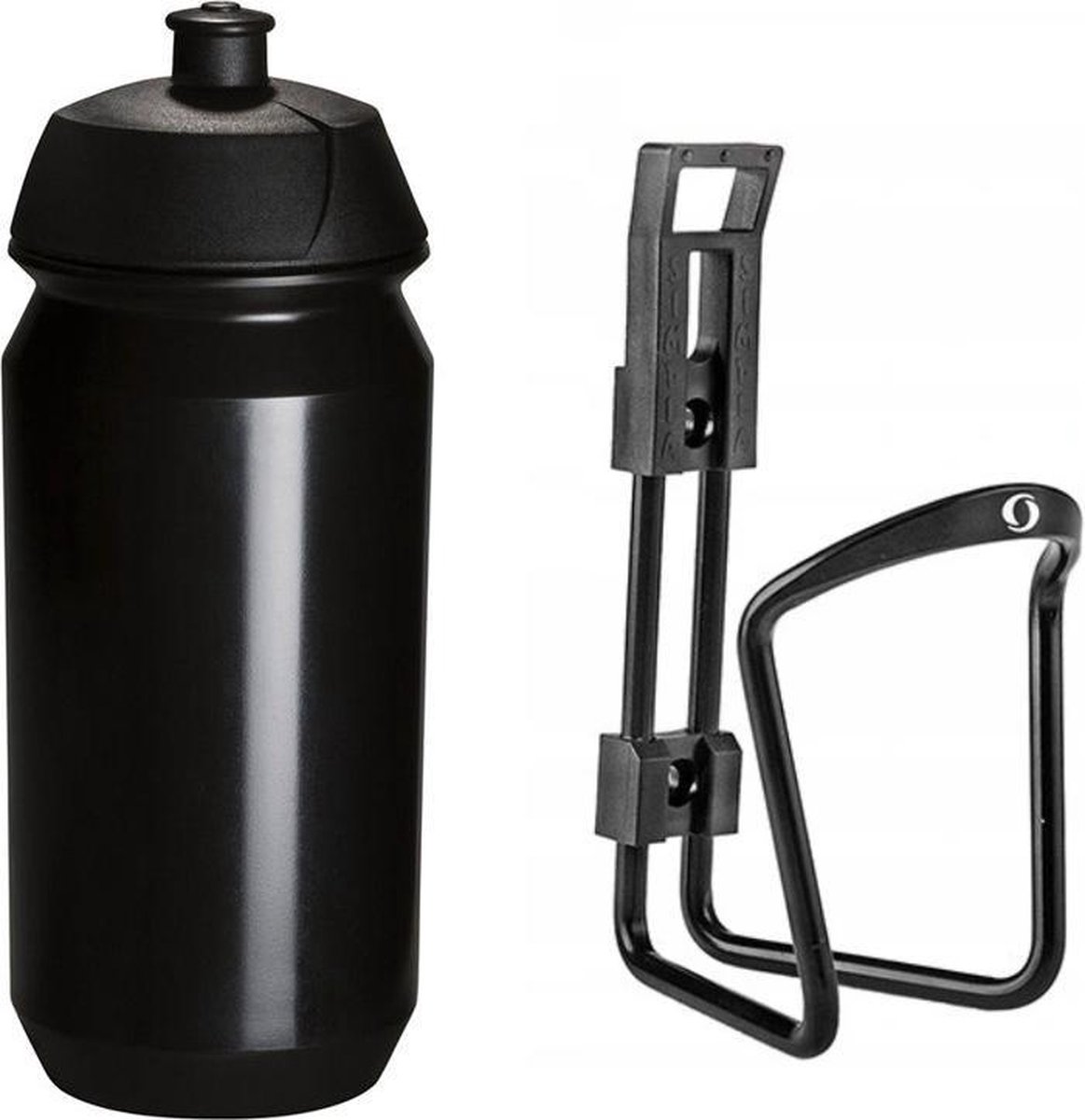 Bidonhouder met Bidon Tacx 500cc - Zwart - Aluminium Racefiets Mountainbike