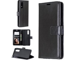 Portemonnee Book Case Hoesje Geschikt voor: Sony Xperia 5 II - zwart