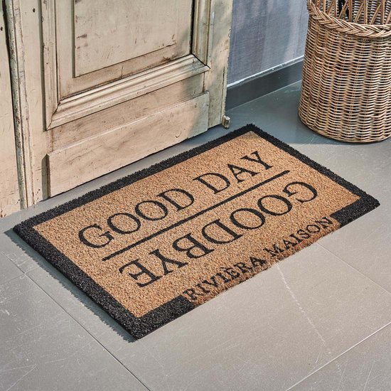 Good Day & Goodbye Doormat - Riviera Maison