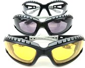 Bollé Tracker II veiligheidsbrillenset | Geel - Grijs - Heldere lens | 3 brillen | TRACPSJ | TRACPSF | TRACPSI