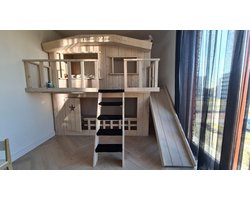 Product: Boomhutbed XXL met Glijbaan | Steigerhout| Kinderbed | Bedhuisje|, van het merk Droommeubel Concurrent