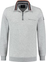 Chris Cayne - Sweater Half Zip - Heren - Trui- Grijs - Maat XXL