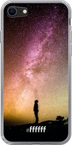 6F hoesje - geschikt voor iPhone 8 - Transparant TPU Case - Watching the Stars #ffffff