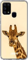 Samsung Galaxy M31 Hoesje Transparant TPU Case - Giraffe #ffffff