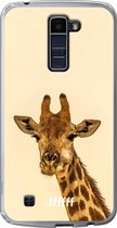 6F hoesje - geschikt voor LG K10 (2016) -  Transparant TPU Case - Giraffe #ffffff