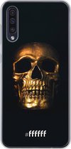 Samsung Galaxy A50s Hoesje Transparant TPU Case - Gold Skull #ffffff