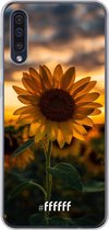 Samsung Galaxy A50 Hoesje Transparant TPU Case - Sunset Sunflower #ffffff