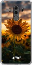 Huawei Mate 10 Pro Hoesje Transparant TPU Case - Sunset Sunflower #ffffff