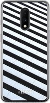 OnePlus 7 Hoesje Transparant TPU Case - Mono Tiles #ffffff