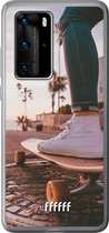 Huawei P40 Pro Hoesje Transparant TPU Case - Skateboarding #ffffff