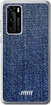 Huawei P40 Hoesje Transparant TPU Case - Denim #ffffff