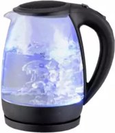 Bol.com Waterkoker 1.7Liter - Glas - Met Led verlichting - 2200 W - BPA vrij - Camping Waterkoker aanbieding