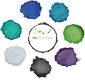 PNCreations Pigment Powder Nature Color Mix | Poudre de couleur | 7 couleurs | Époxy | Faire du savon | Résine | Résine de coulée | Ajout de peinture