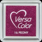 VS-16 VersaColor inktkussen small 3x3cm - Peony baksteen rood - pigment inkt milieuvriendelijk stempelkussen
