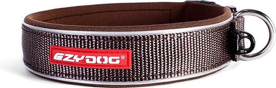 EzyDog Neo Classic Hondenhalsband - Halsband voor Honden - 30-33cm - Bruin - Ezydog