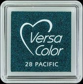 VS-28 VersaColor inktkussen small 3x3cm - pacific blauw turquoise - pigment inkt milieuvriendelijk stempelkussen