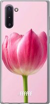 Samsung Galaxy Note 10 Hoesje Transparant TPU Case - Pink Tulip #ffffff