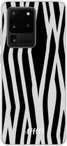 Samsung Galaxy S20 Ultra Hoesje Transparant TPU Case - Zebra Print #ffffff