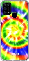 Samsung Galaxy M31 Hoesje Transparant TPU Case - Hippie Tie Dye #ffffff