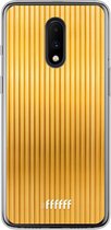 OnePlus 7 Hoesje Transparant TPU Case - Bold Gold #ffffff