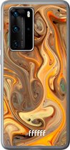 Huawei P40 Pro Hoesje Transparant TPU Case - Brownie Caramel #ffffff