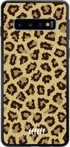 Samsung Galaxy S10 Hoesje TPU Case - Jaguar Print #ffffff